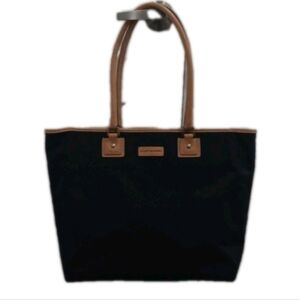 Hartmann Black and Tan Women's Tote Bag